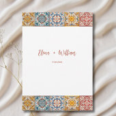 Romantische Waterverf Italië Bestemmingsbruiloft Kaart