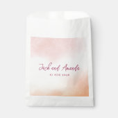 Romantische Waterverf Kleurrijke Trouwgunstzak Bedankzakje (Voorkant)