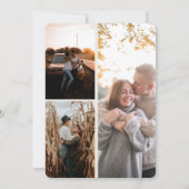 Romantische Waterverf Landschap 3 Foto's Weddensch Kaart (Achterkant)