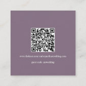 Romantische Waterverf Lavendel bruiloft details Informatiekaartje (Achterkant)