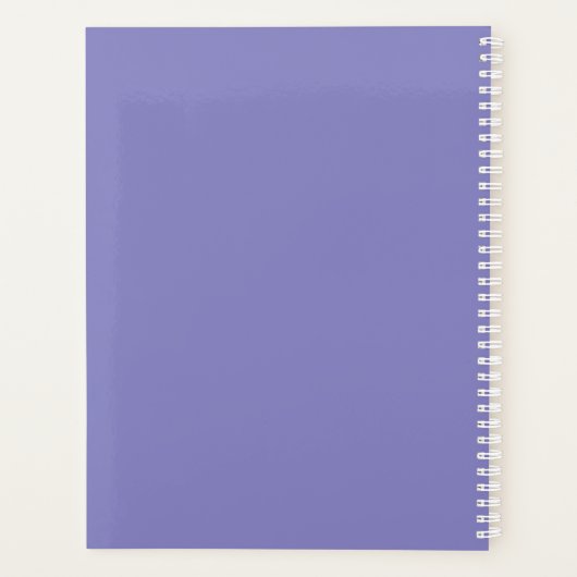 Romantische Waterverf Lavender Floral Wedding Planner (Achterkant)