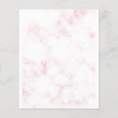 Romantische Waterverf Magnolia bruid of bruidegom  Flyer (Achterkant)