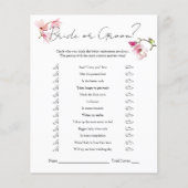 Romantische Waterverf Magnolia bruid of bruidegom  Flyer (Voorkant)