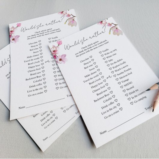 Romantische Waterverf Magnolia zou ze liever spel Flyer