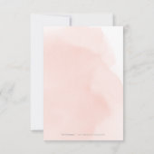 Romantische waterverf met bloemen RSVP (Achterkant)