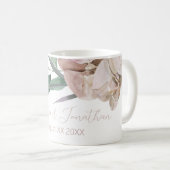 Romantische Waterverf Orchideeën Koffiemok (Voorkant rechts)