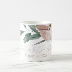 Romantische Waterverf Orchideeën Koffiemok