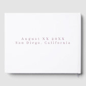 Romantische Waterverf overtreedt Gastenboek (Achterkant)