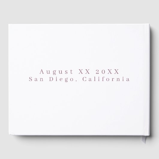 Romantische Waterverf overtreedt Gastenboek (Achterkant)