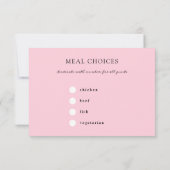 Romantische Waterverf Plum Floral Wedding RSVP Kaartje (Achterkant)