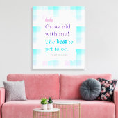 Romantische Waterverf Quote Canvas Afdruk (Insitu (Woonkamer))