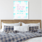 Romantische Waterverf Quote Canvas Afdruk (Insitu (Slaapkamer))