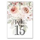 Romantische Waterverf Roos Weddenschappen Kaart (Achterkant)