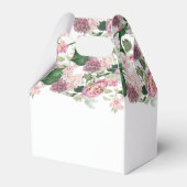 Romantische Waterverf Roze Bloemen Tuin Bruiloft Bedankdoosjes (Achterkant)