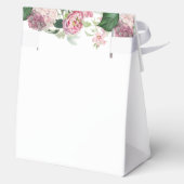 Romantische Waterverf Roze Bloemen Tuin Bruiloft Bedankdoosjes (Achterkant)