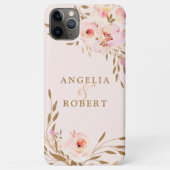 Romantische Waterverf Roze Blush Gold Roos Case-Mate iPhone Case (Achterkant)
