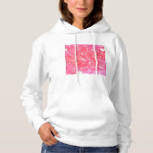 Romantische Waterverf Roze Harten & Pijlen Patroon Hoodie (Voorkant)