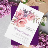 Romantische Waterverf Roze Pioen Elegant Bloemen Kaart