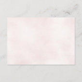 Romantische Waterverf Roze Rozen Bruiloft Details Informatiekaartje (Achterkant)