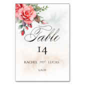 Romantische Waterverf Roze Rozen Kaart (Voorkant)