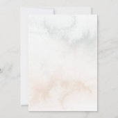 Romantische Waterverf Roze Rozen & Kalligrafie Kaart (Achterkant)