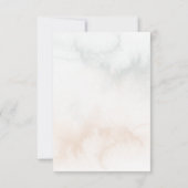 Romantische Waterverf Roze Rozen & Kalligrafie RSVP Kaartje (Achterkant)