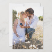 Romantische Waterverf Roze Rozen & Kalligrafie Save The Date (Achterkant)