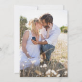 Romantische Waterverf Roze Rozen & Kalligrafie Save The Date (Achterkant)