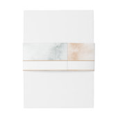 Romantische Waterverf Roze Rozen Uitnodigingen Wikkel (Achterkant Voorbeeld)