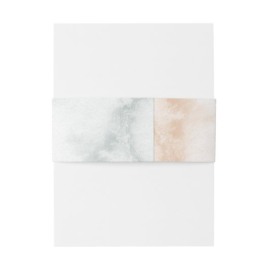 Romantische Waterverf Roze Rozen Uitnodigingen Wikkel (Achterkant Voorbeeld)