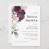 Romantische Waterverf Rozen Botanisch Vrijgezellen Kaart (Voorkant)