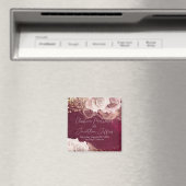 Romantische Waterverf Rozen over het huwelijk met  Magneet (Insitu (Vaatwasser))