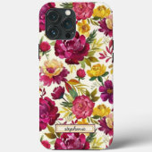 Romantische Waterverf Rozen Patroonnaam Case-Mate iPhone Case (Achterkant)
