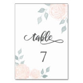 Romantische waterverf rozen voor kalligrafie kaart (Achterkant)