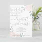 Romantische waterverf rozen voor kalligrafie kaart (Staand voorkant)