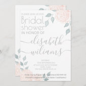 Romantische waterverf rozen voor kalligrafie kaart (Voorkant / Achterkant)