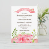 Romantische Waterverf Rozen Weddenschap Kaart (Staand voorkant)