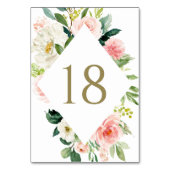 Romantische Waterverf Spring Blooms Weddenschap Kaart (Voorkant)