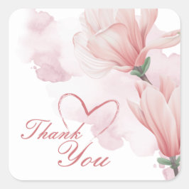 Romantische waterverf sticker ronde