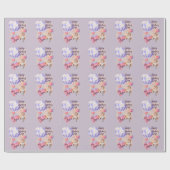 Romantische Waterverf Valentijn Love Foxes on Paar Cadeaupapier (Vlak)