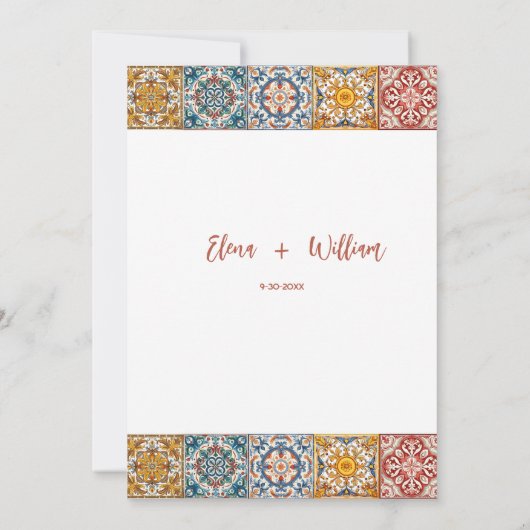 Romantische Waterverf Venetië Italië Bruiloft Kaart (Achterkant)