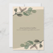 Romantische Waterverf Verlaat Bruiloft Save the Da Date (Achterkant)