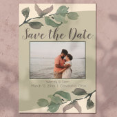 Romantische Waterverf Verlaat Bruiloft Save the Da Save The Date