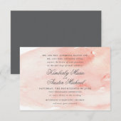 Romantische Waterverf Weddenschap Kaart (Voorkant / Achterkant)