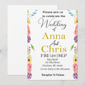 Romantische Waterverf Weide Trouwuitnodiging Save The Date (Voorkant / Achterkant)