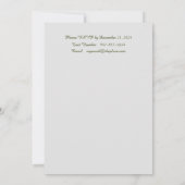 Romantische Waterverf White Rose Kaart (Achterkant)