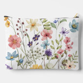 Romantische waterverf wilde bloemen etui (Achterkant)