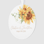 Romantische Waterverf Zonnebloemen Ornament (voorkant)