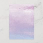 Romantische Waterverf zonsondergang Trouwruimte Ka Informatiekaartje (Achterkant)