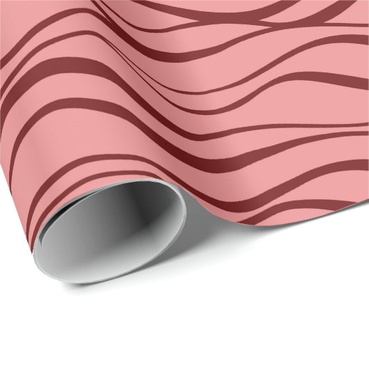 Romantische Waves Gift Wrap Cadeaupapier (Rol Hoek)